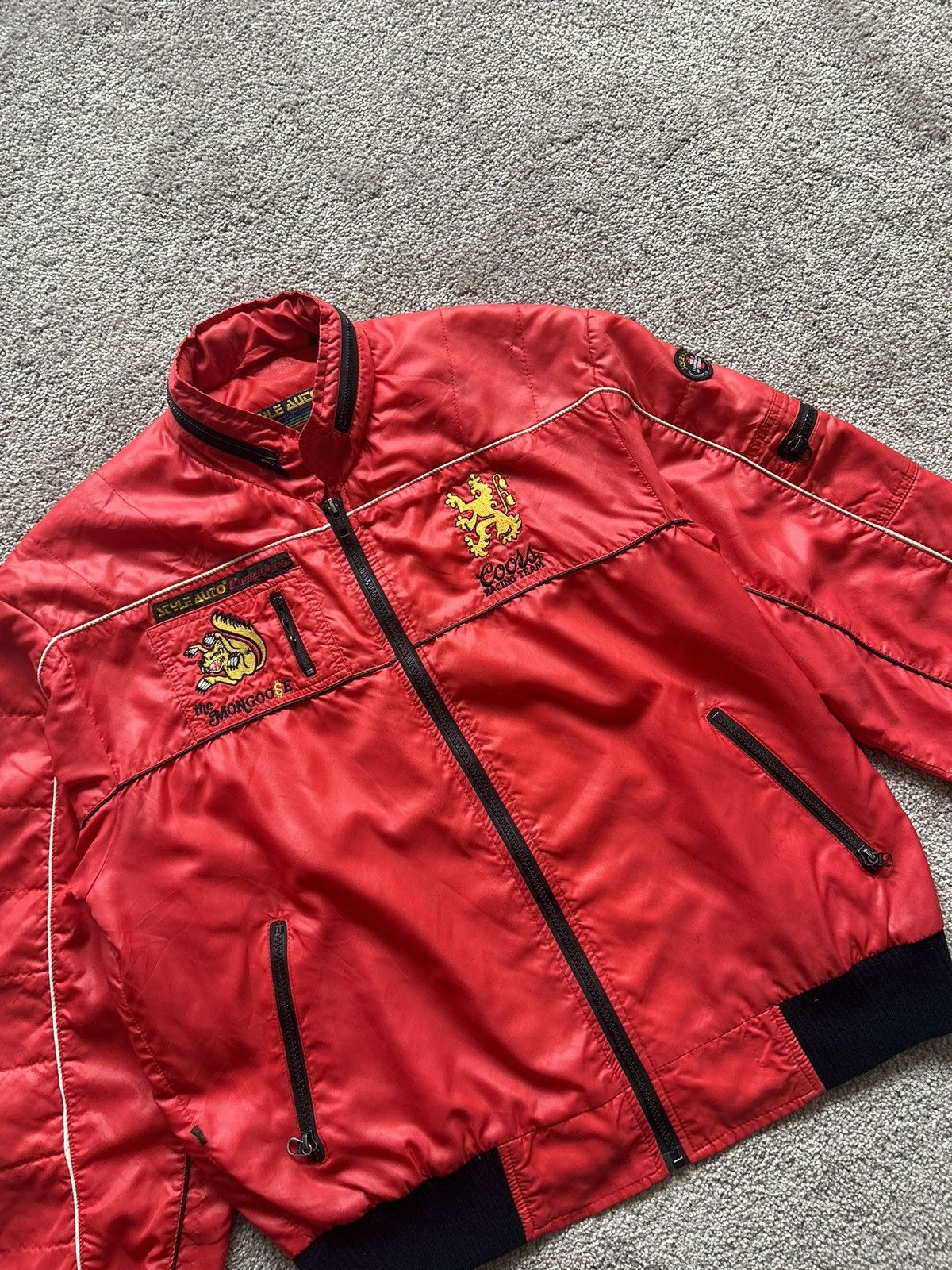 Japanese Brand × Vintage Vintage The Mongoose Coors Racing Team Bomber Jacket Size US M / EU 48-50 / 2 - 2 Thumbnail