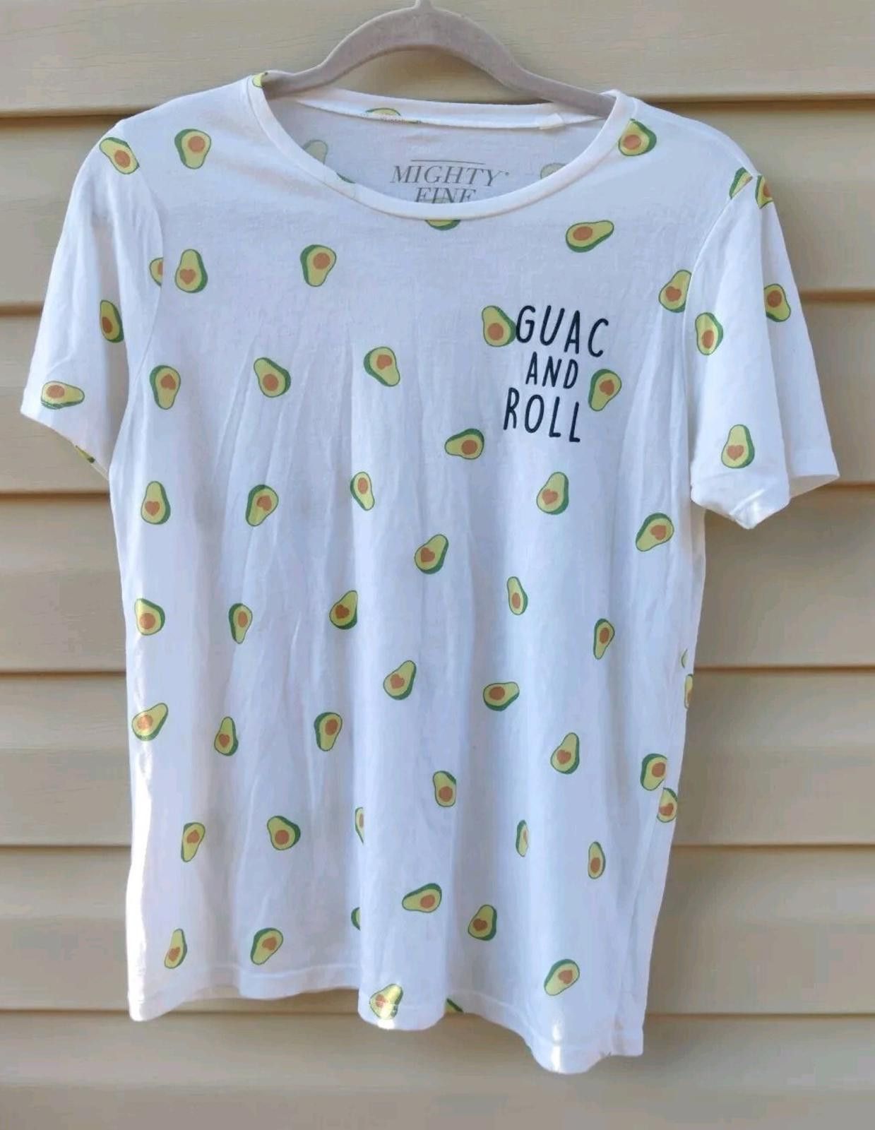 Other Mighty Fine Avocado Guac and Roll T-shirt Graphic Tee Funny Size L / US 10 / IT 46 - 3 Thumbnail