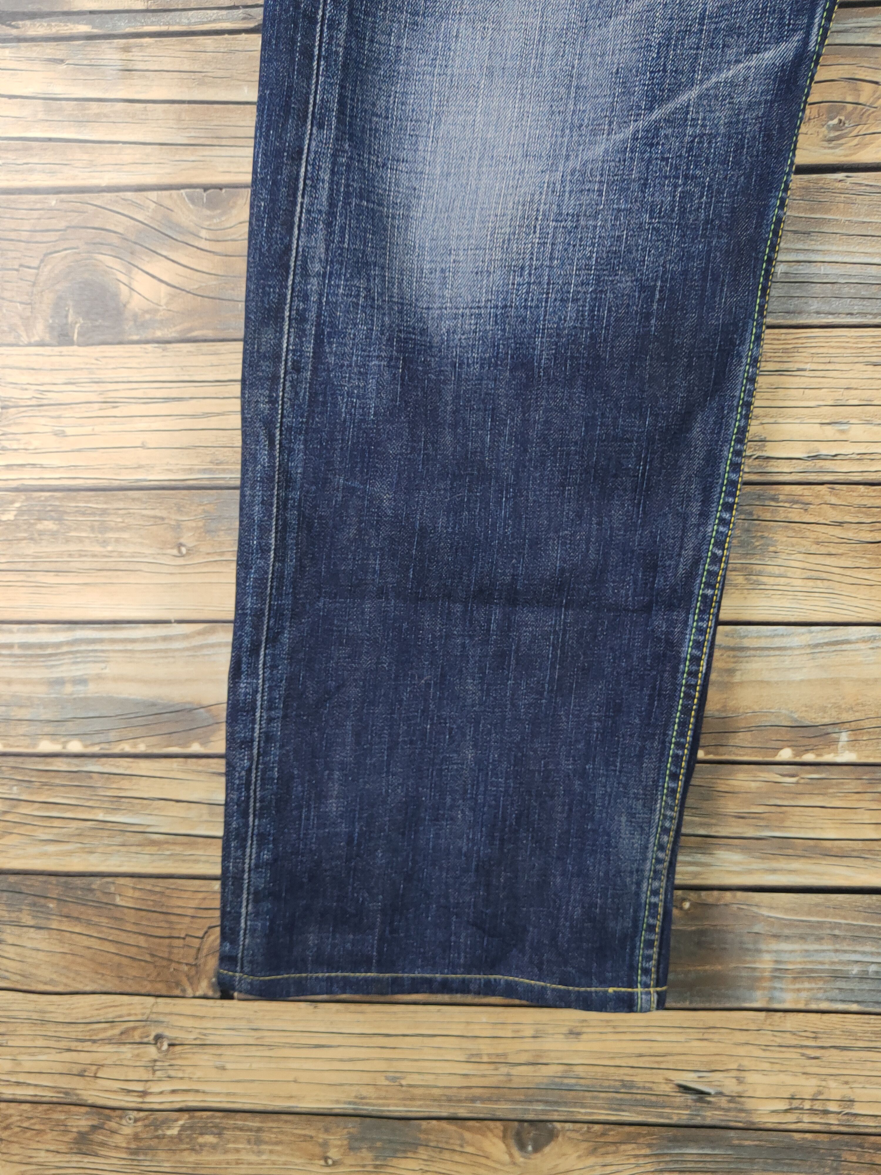 Levi's 503 Levi's Dark Blue Distressed Ripped denim Jeans #W1725 Size US 34 / EU 50 - 4 Thumbnail