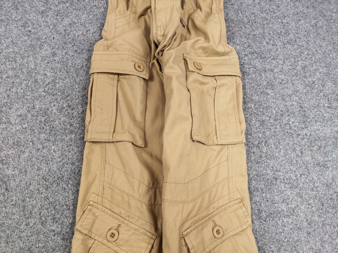If Six Was Nine Vintage Le Grande Bleu Style Y2K Baige Baggy Cargo Pants Size US 34 / EU 50 - 5 Thumbnail