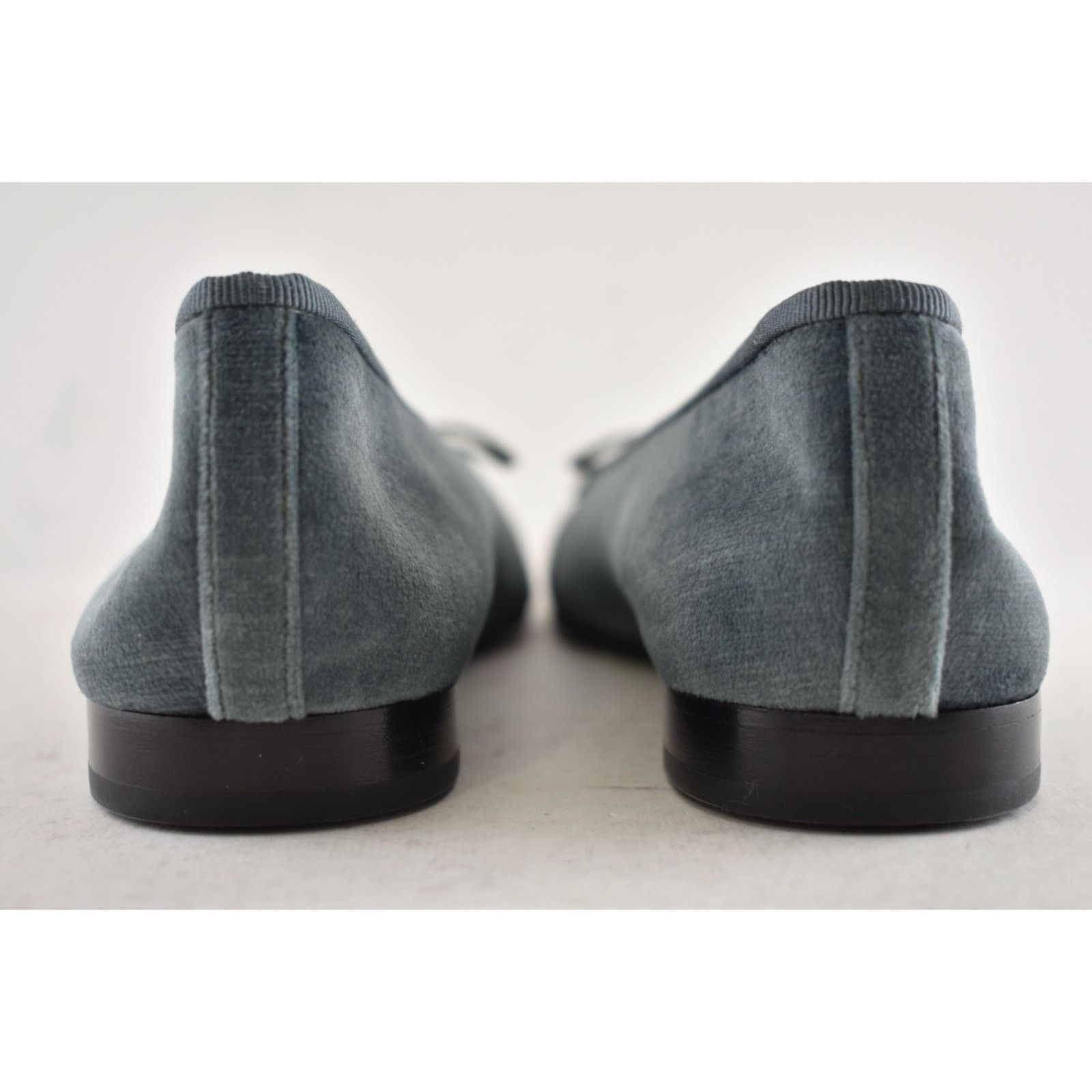 Chanel Chanel 24A Green Black Velvet CC Logo Ballet Flat 36 Size US 6 / IT 36 - 17 Thumbnail