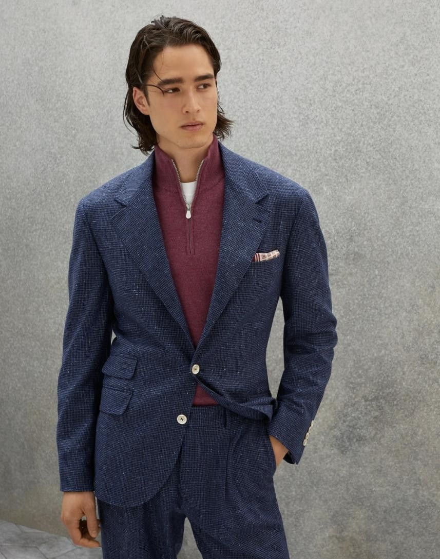 Brunello Cucinelli Suit in Dark Blue Size 34R - 1 Thumbnail