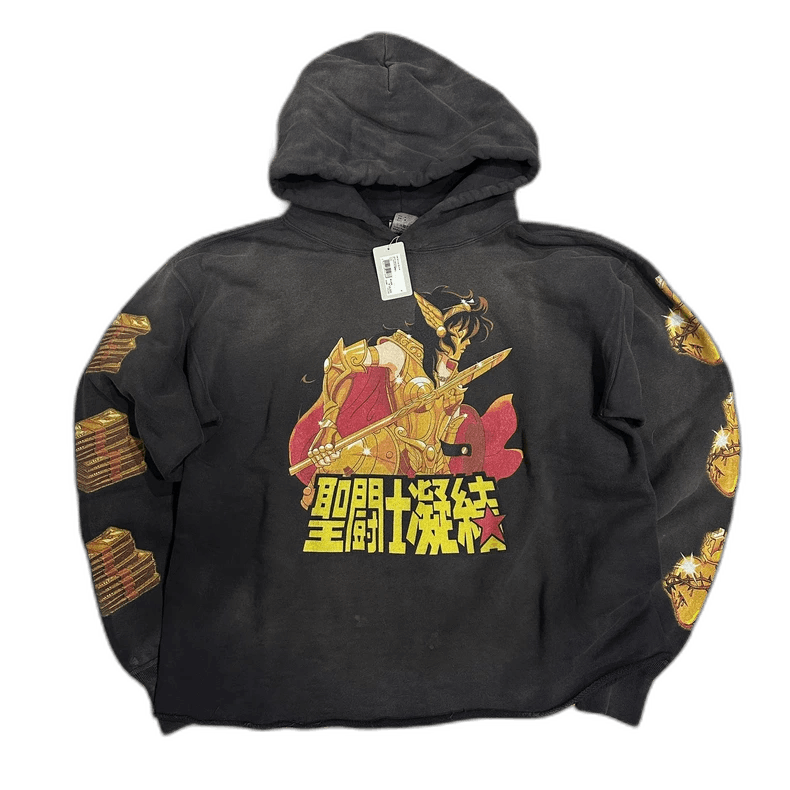Saint Michael Saint Michael CLOT Golden Saint Black Hoodie Size US M / EU 48-50 / 2 - 1 Thumbnail
