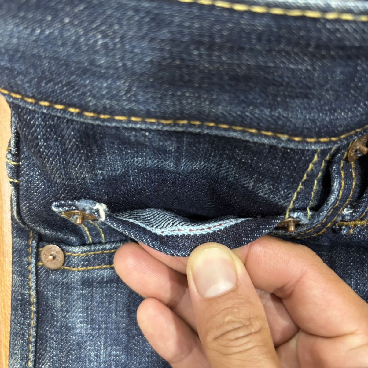 The Flat Head The Flat Head Denim Jeans Size US 29 - 7 Thumbnail