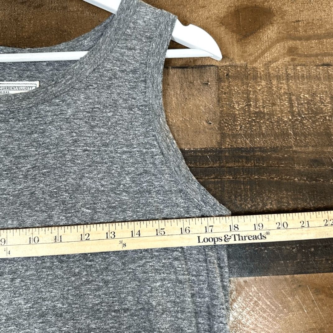Vintage Current/Elliott The Perfect Muscle Tee Maxi Dress Slit Heather Gray L Women Dress Tank Maxi Large Gray Size L / US 10 / IT 46 - 4 Thumbnail