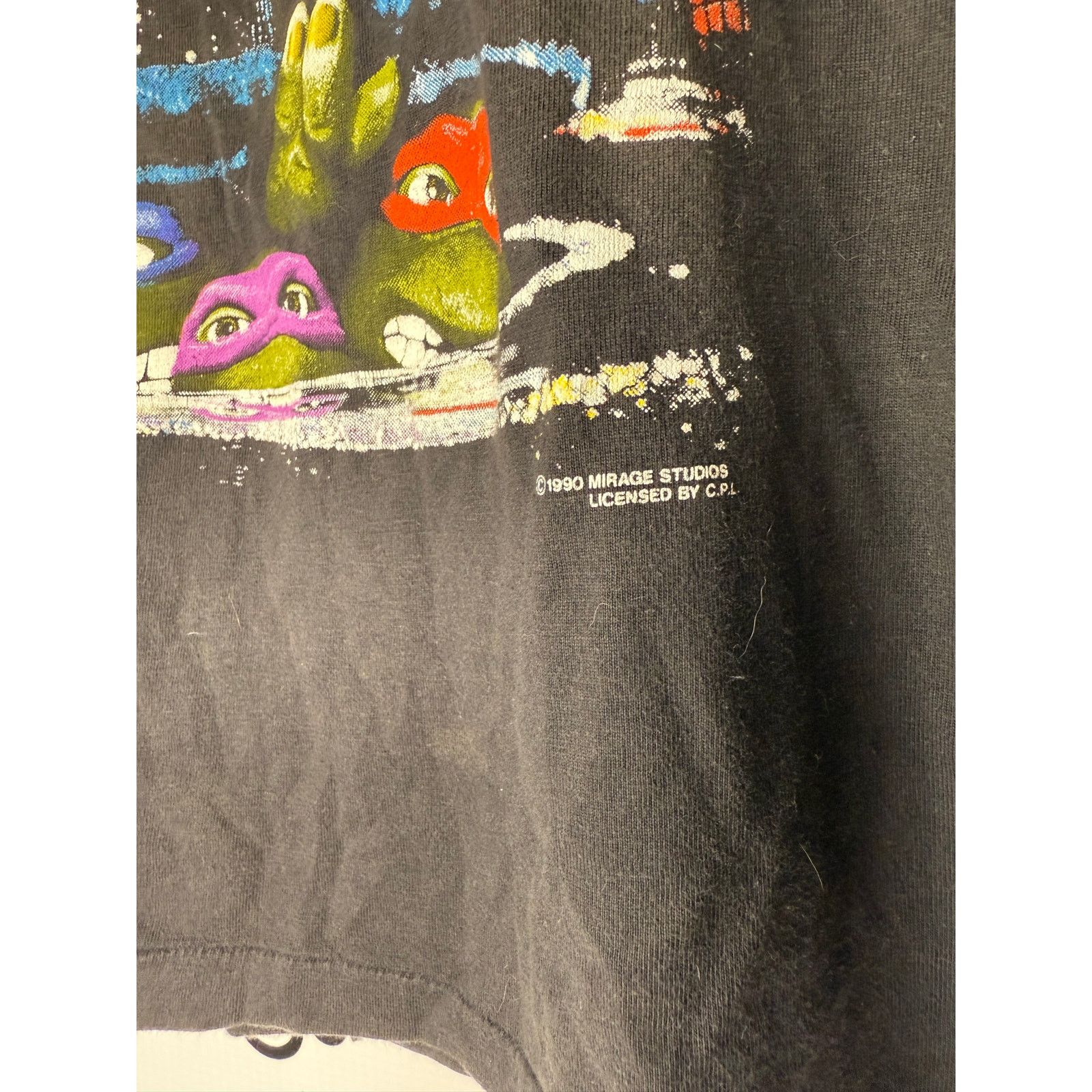 Vintage Vintage 1990 Teenage Mutant Ninja Turtles Movie Promo Shirt Size US M / EU 48-50 / 2 - 2 Thumbnail