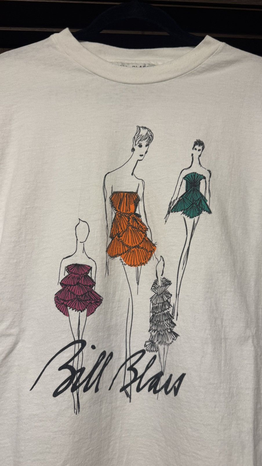 Bill Blass Vintage 90’s Bill Blass Sport Fashion Sketch Art Tee Size US XL / EU 56 / 4 - 2 Thumbnail