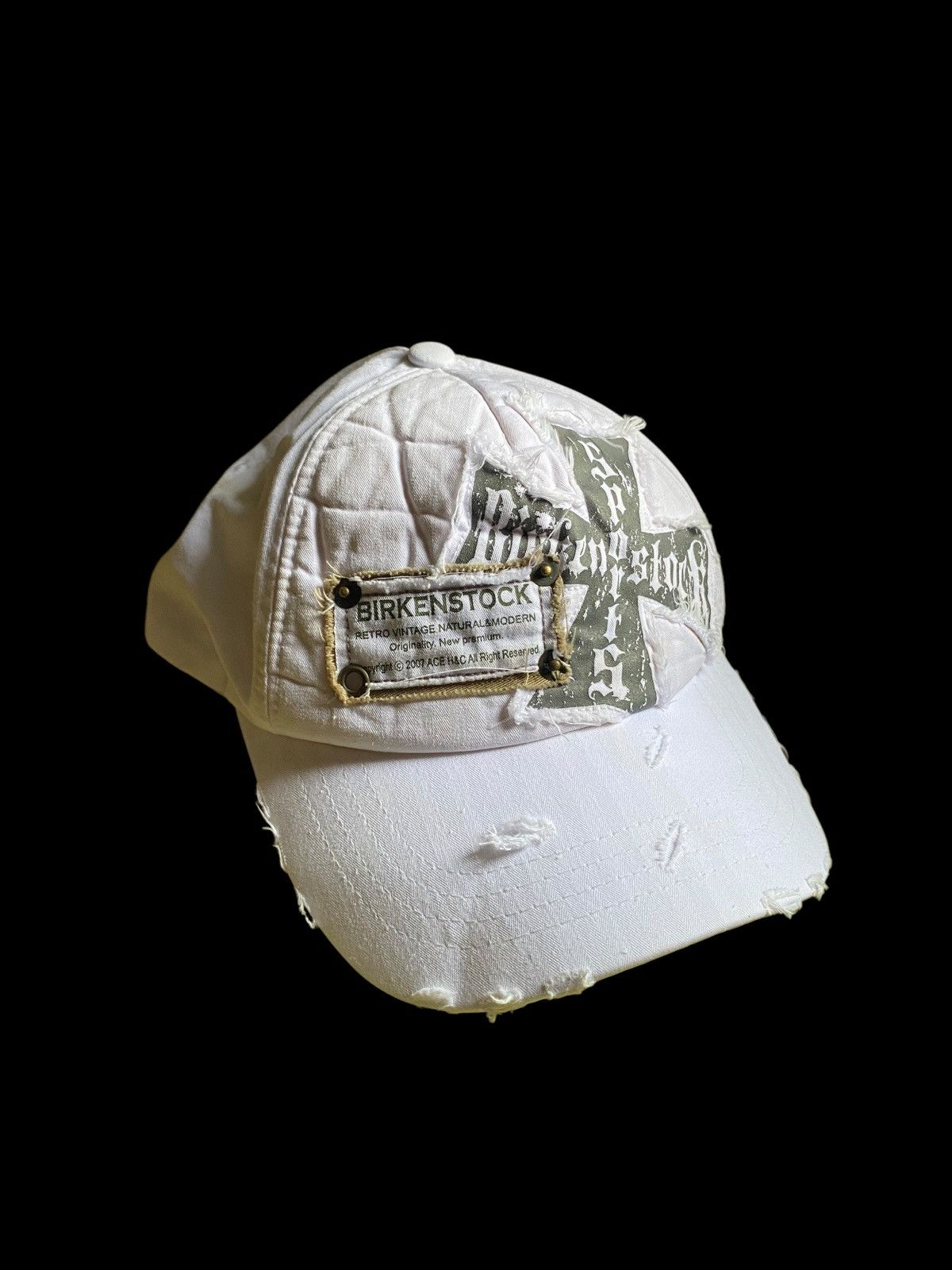 If Six Was Nine × Le Grande Bleu (L.G.B.) Punk style distressed hat Size ONE SIZE - 2 Thumbnail