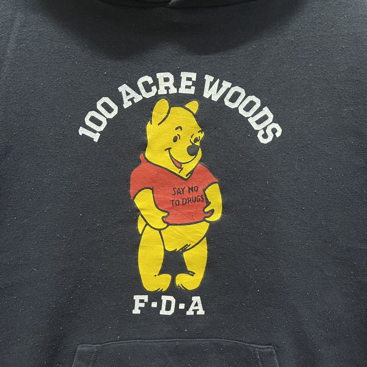 Vintage Vintage 90s “100 Acre Woods F.D.A.” Parody Hoodie Size US M / EU 48-50 / 2 - 3 Thumbnail