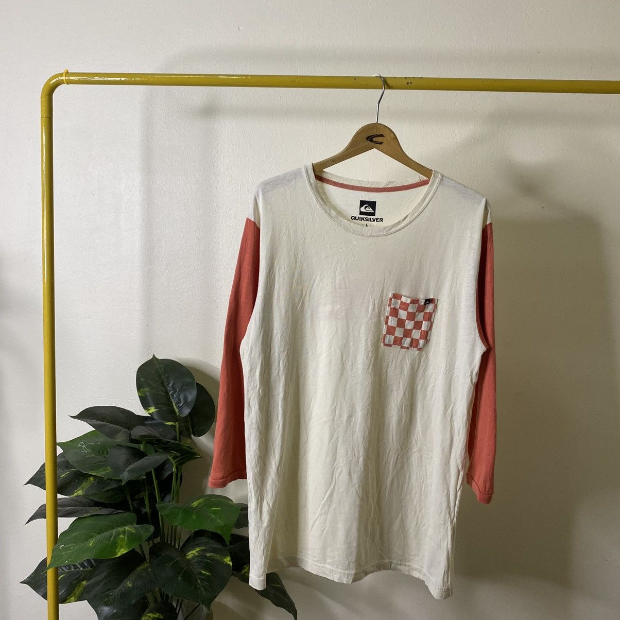 Quiksilver Y2K Quiksilver Big Back Logo 3Qr Raglan T Shirt Surf Style Size US L / EU 52-54 / 3 - 6 Thumbnail