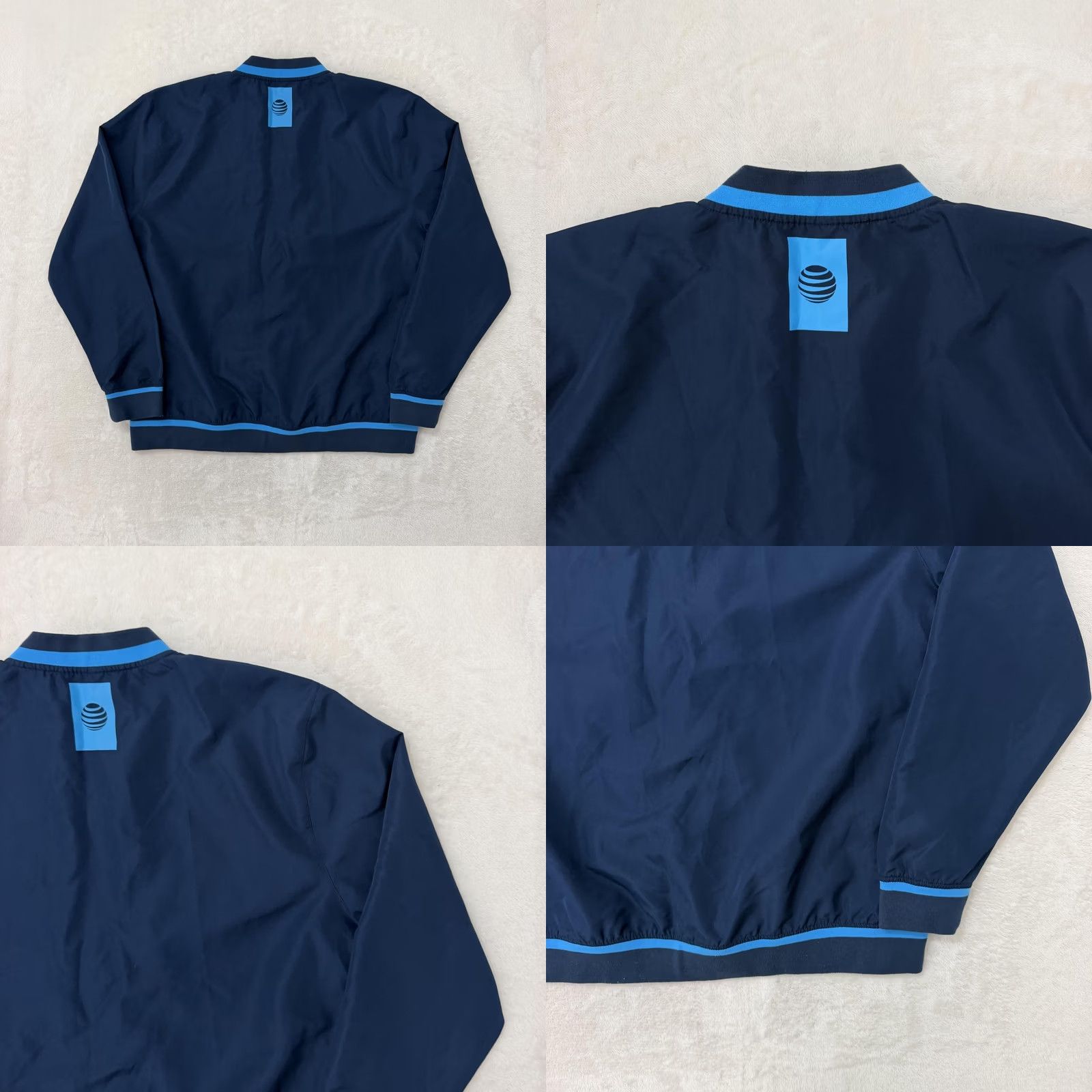 Vintage AT&T Jacket Mens XL Blue Microfiber Full Zip Windbreaker Logo Workwear Casual Size US XL / EU 56 / 4 - 8 Thumbnail