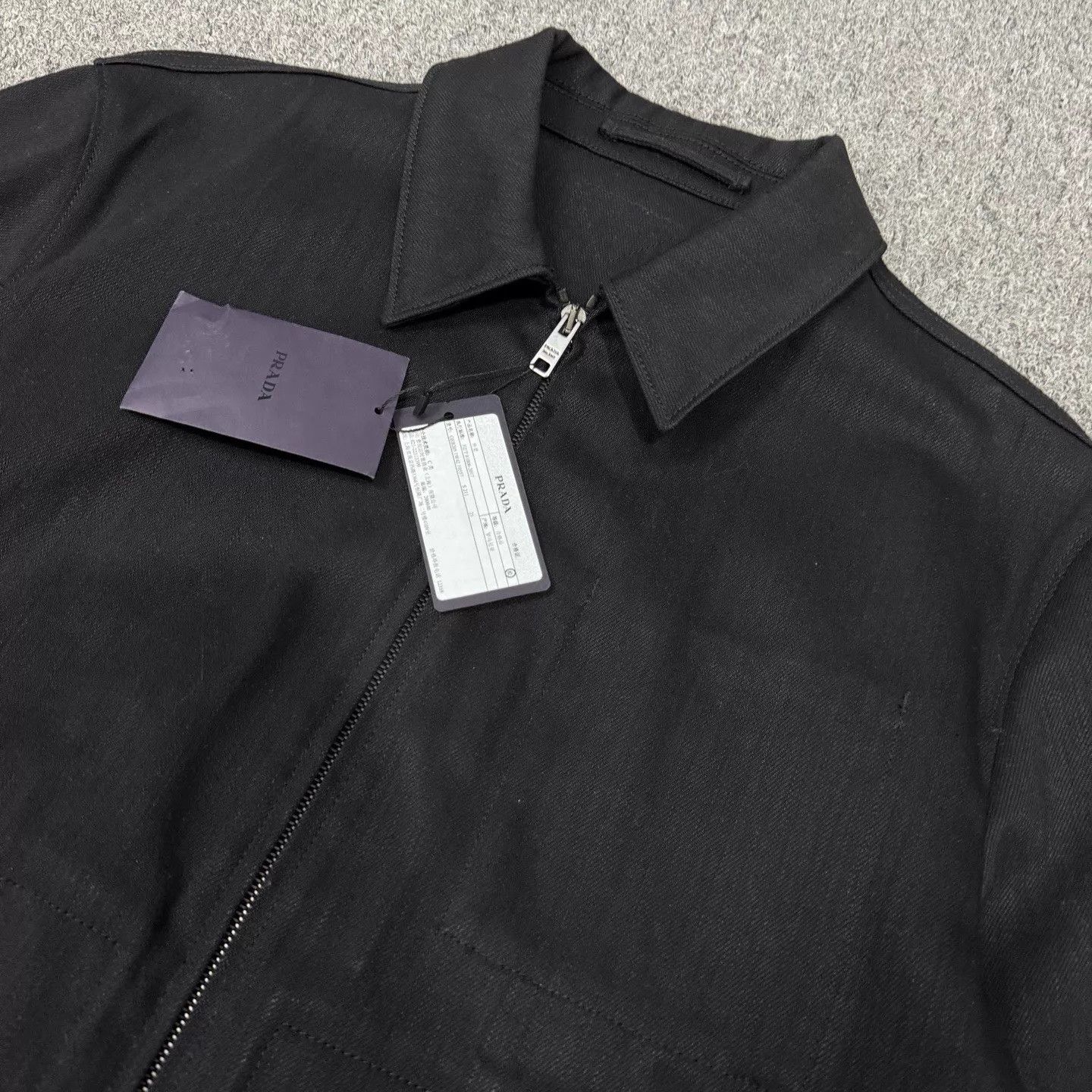 Prada Prada Black Back Triangle Logo Unused Jacket Size 50 Size US M / EU 48-50 / 2 - 3 Thumbnail