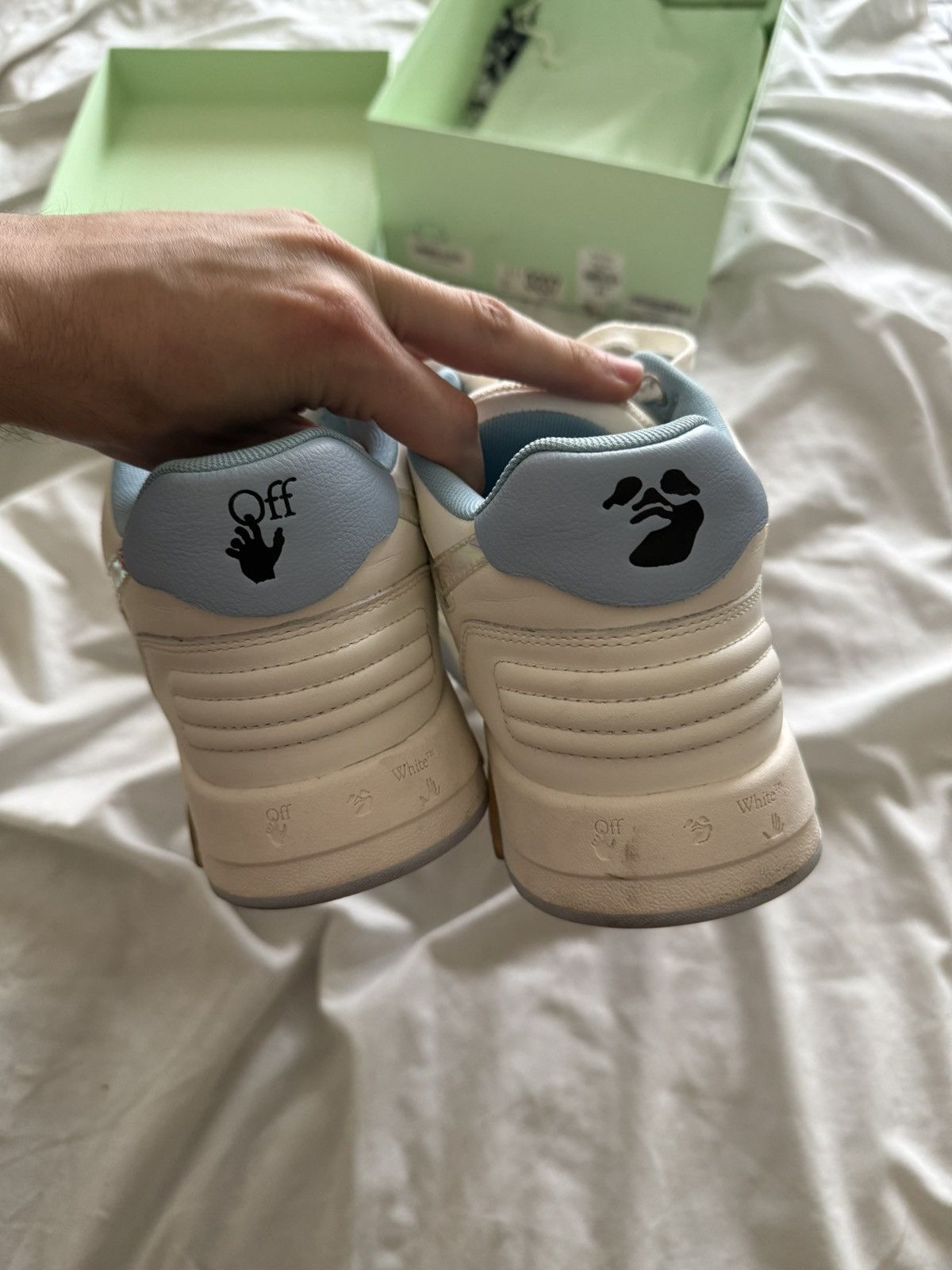 Off-White Off White Out of Office Iridescent Blue Size US 10 / EU 43 - 2 Thumbnail