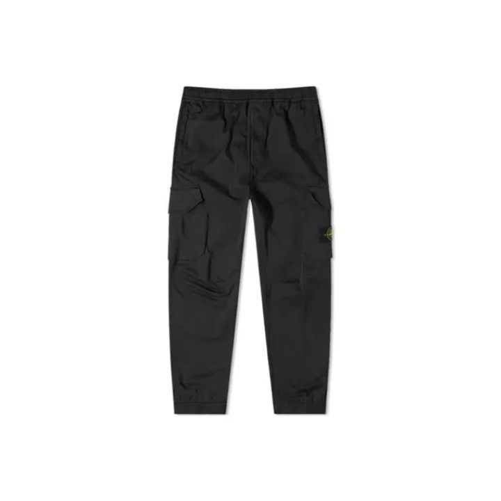Stone Island Stone Island Black Tapered Cargo Pants for Men Size US 30 / EU 46 - 1 Thumbnail