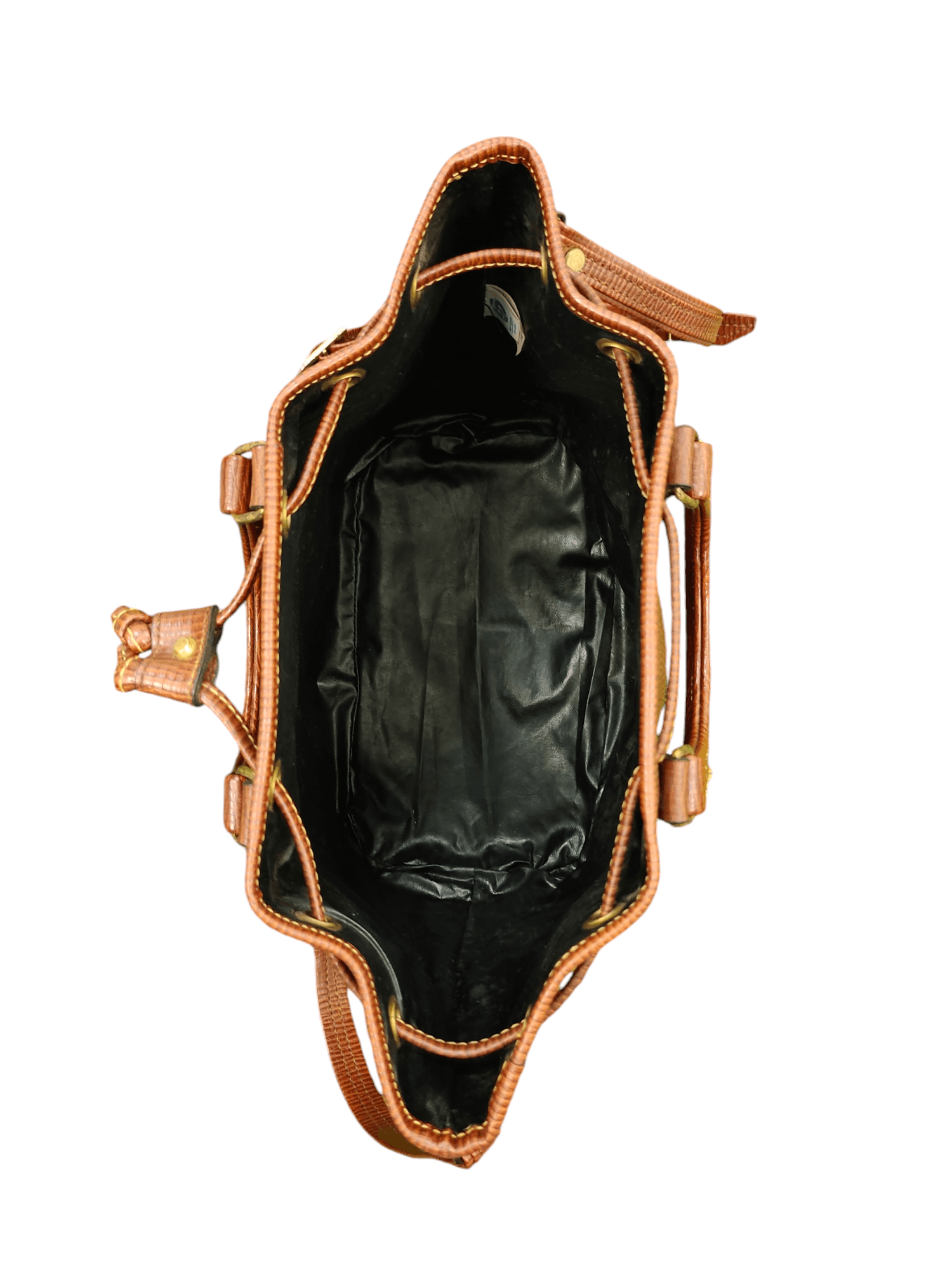 Leather Vintage Japan Luggage Patina Leather Bucket Sling Bag Size ONE SIZE - 12 Thumbnail