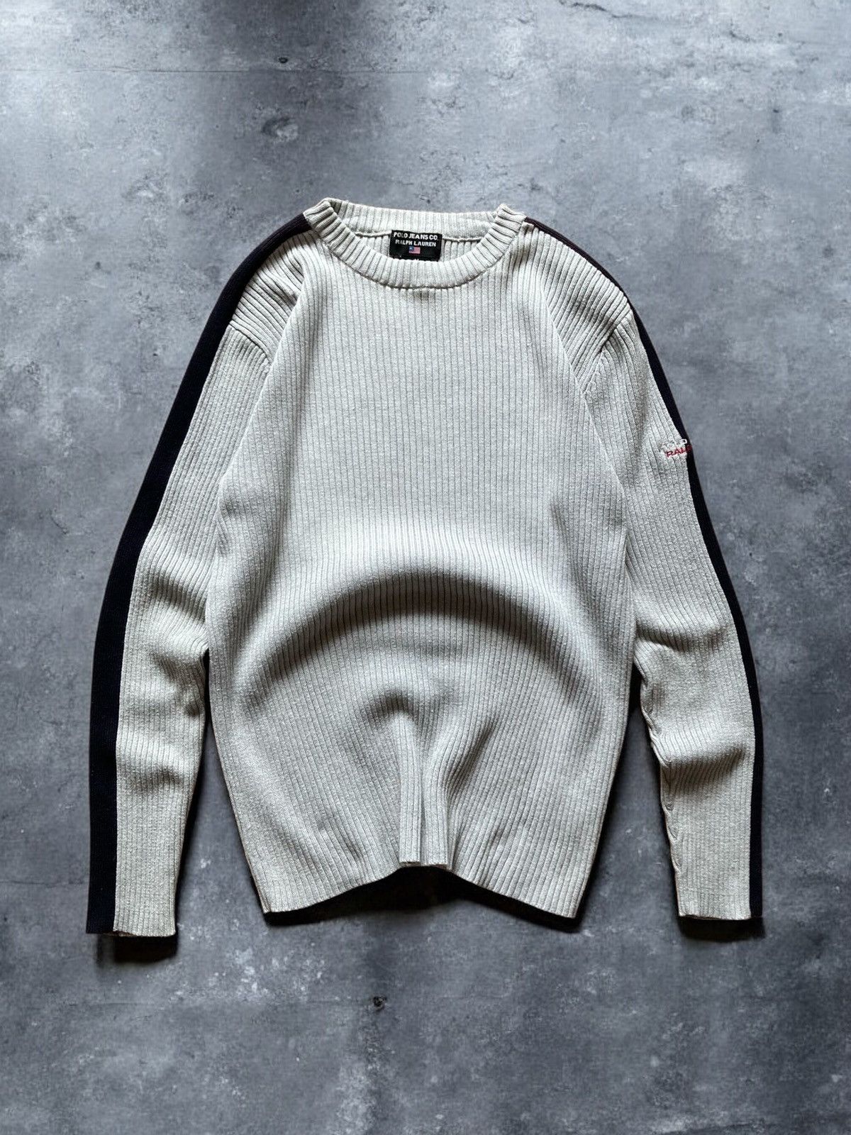 Ralph Lauren × Vintage Vintage 90’s polo jeans Ralph Lauren ribbed sweater S y2k Size US S / EU 44-46 / 1 - 1 Thumbnail