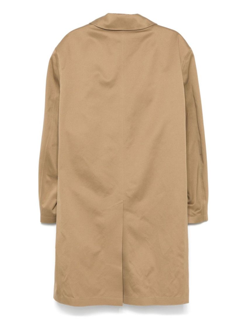 Saint Laurent Paris o1bcso1str0226 Coat In Cotton Gabardine in Beige Size US M / EU 48-50 / 2 - 2 Thumbnail