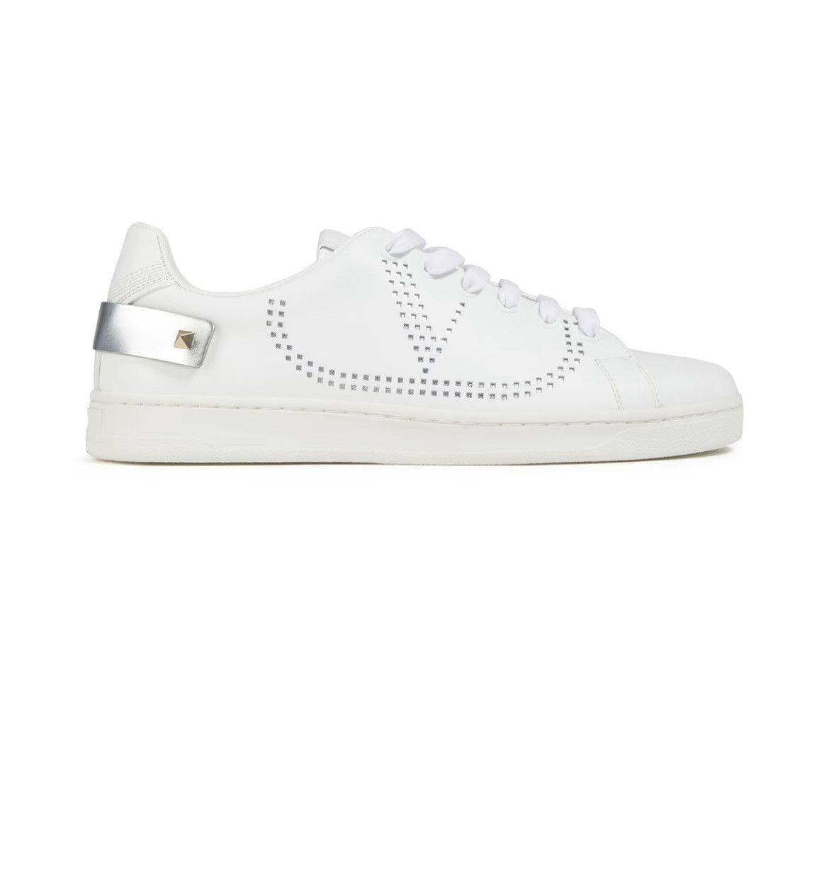 Valentino VALENTINO GARAVANI Backnet perforated leather sneakers Size US 10.5 / IT 40.5 - 1 Thumbnail