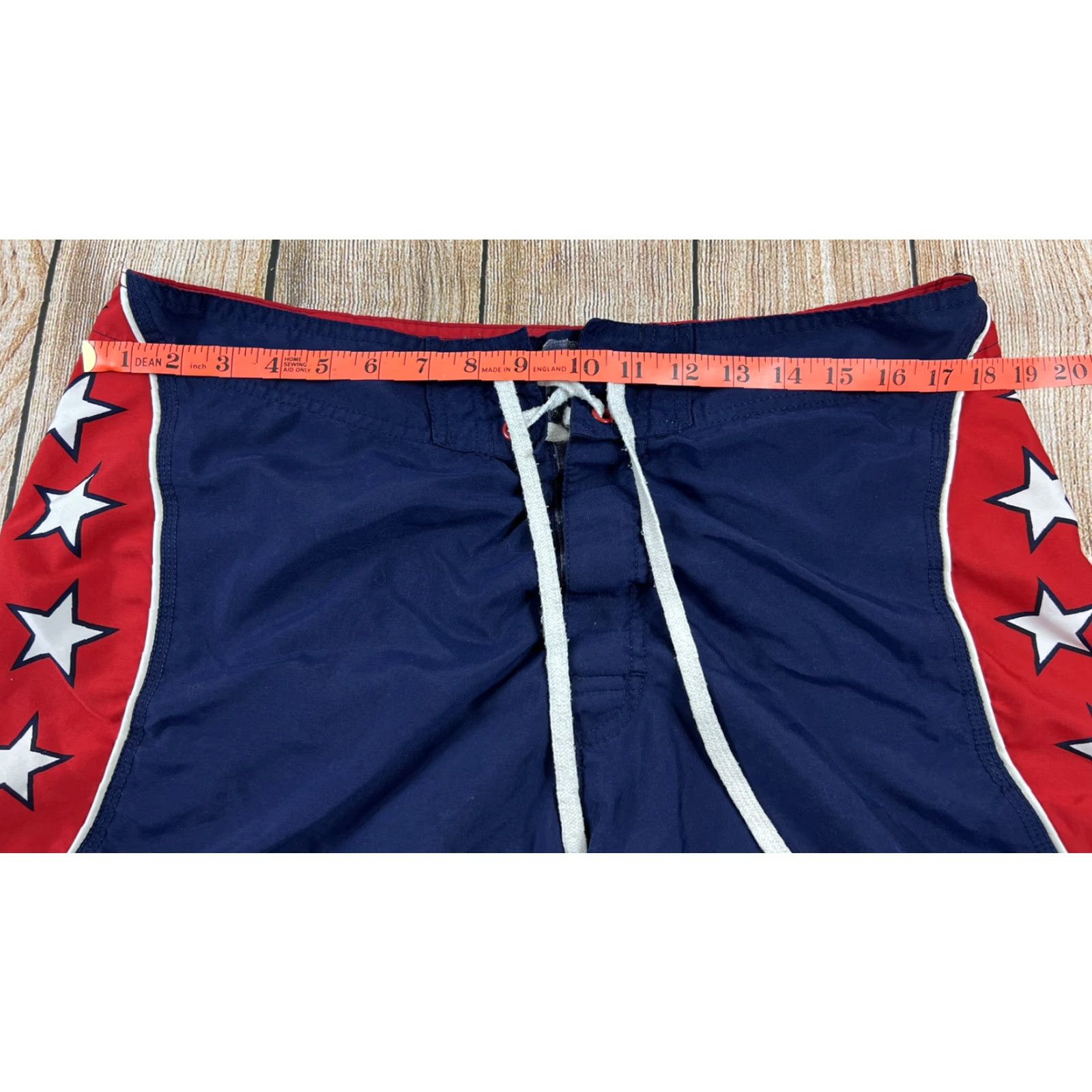 Vintage VINTAGE Giant Swim Trunks Board Shorts Mens 36 Blue Stars-Pattern Blue Coast Surfing Size US 36 / EU 52 - 5 Thumbnail