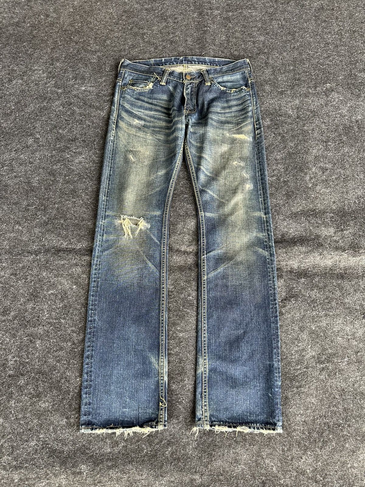 TMT 💥 Rare TMT Japan 8th Anniversary Washed Vintage Denim D483 Size US 32 / EU 48 - 1 Thumbnail