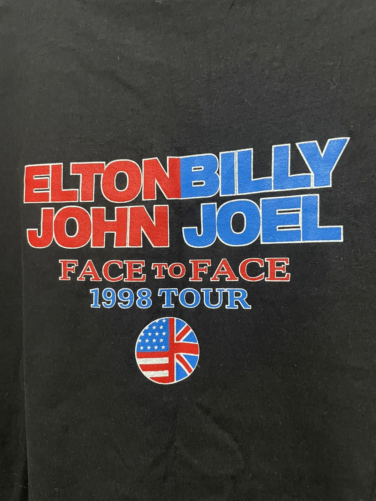 Band Tees × Vintage Vintage 1998 Elton John Billy Joel Face To Face Tour T Shirt Size US XL / EU 56 / 4 - 3 Thumbnail