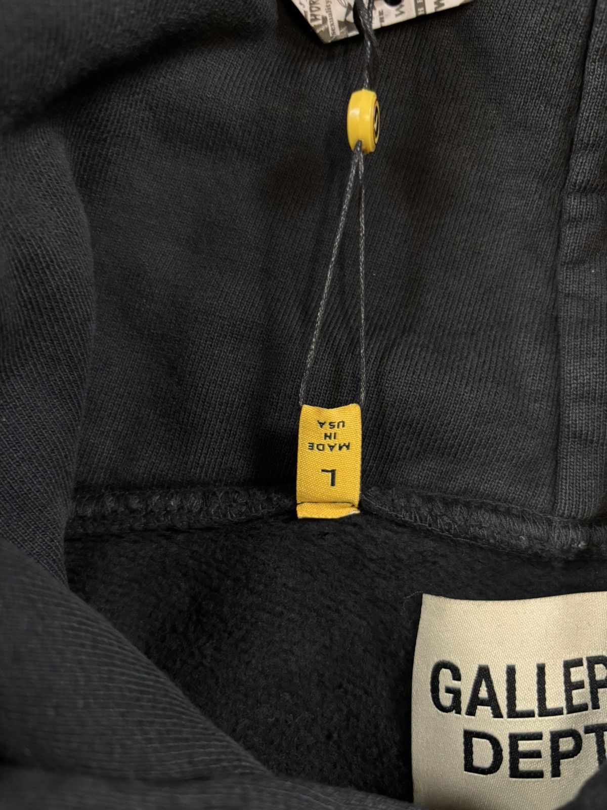 Gallery Dept. Gallery Dept Paint Logo Hoodie, Washed Black Size US L / EU 52-54 / 3 - 10 Thumbnail