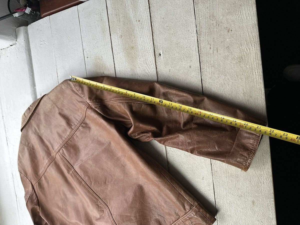 Vintage VNTG🚨 LEATHER JACKET LUXURY AVANT GARDE Y2K MOTO COWBOY Size US M / EU 48-50 / 2 - 18 Thumbnail