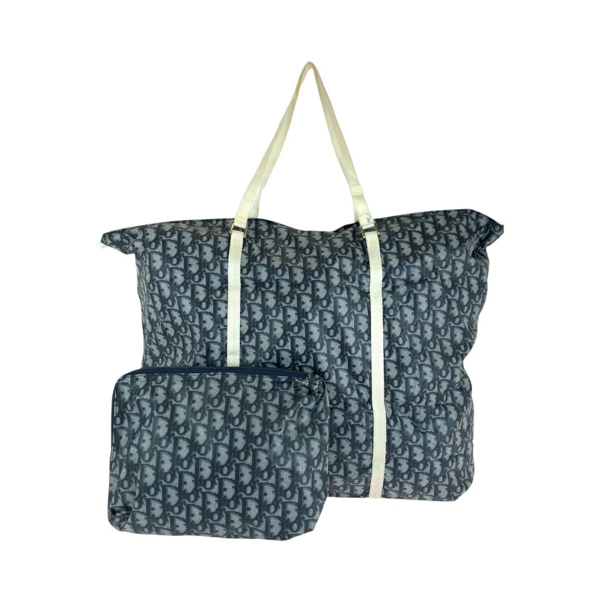 Dior Dior Nylon Trotter Tote Bag Mc1002 Others Tote Bag Mc1002 in Blue, Women's