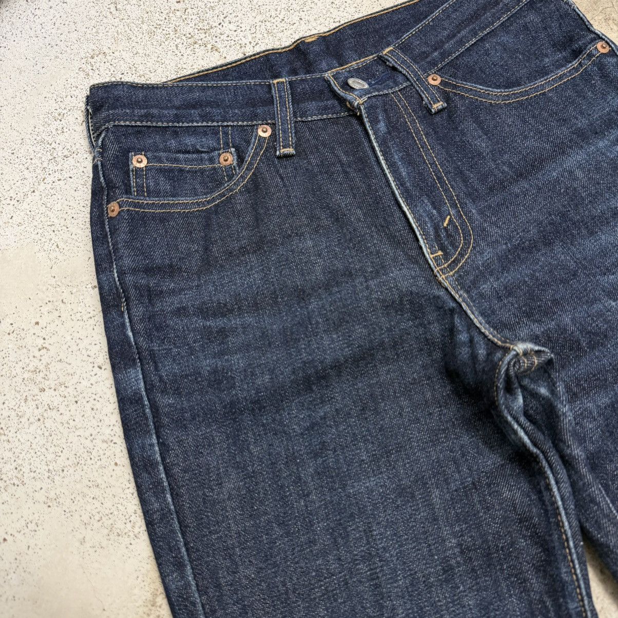 Levi's Vintage Y2K J41 Dark Indigo Denim Levis Women Pants Size 29" - 7 Thumbnail