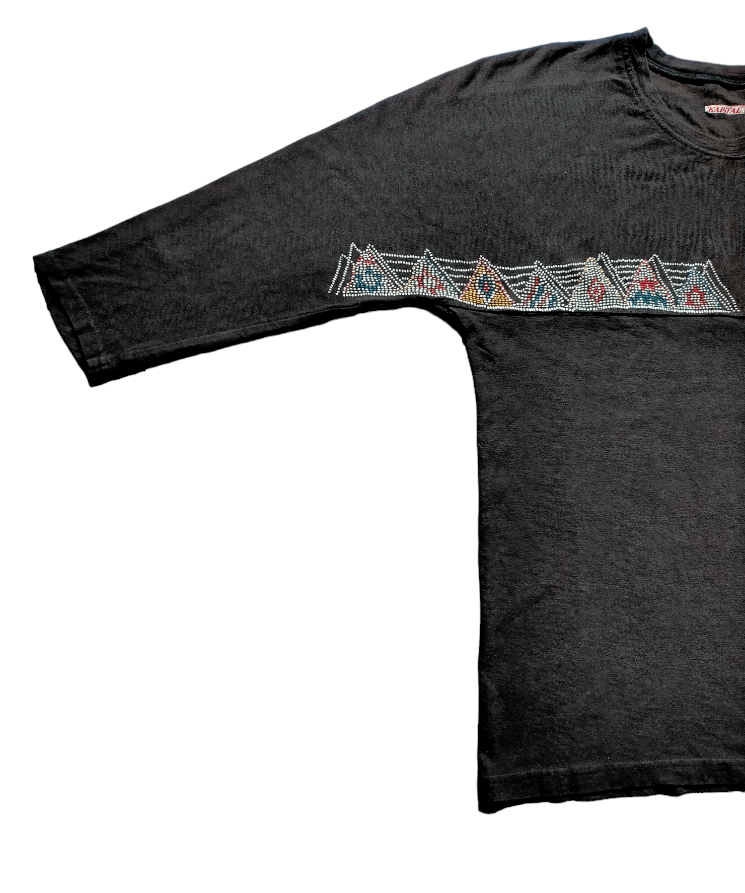 Kapital Kapital Three Quarter Black T-shirt Size US S / EU 44-46 / 1 - 5 Thumbnail
