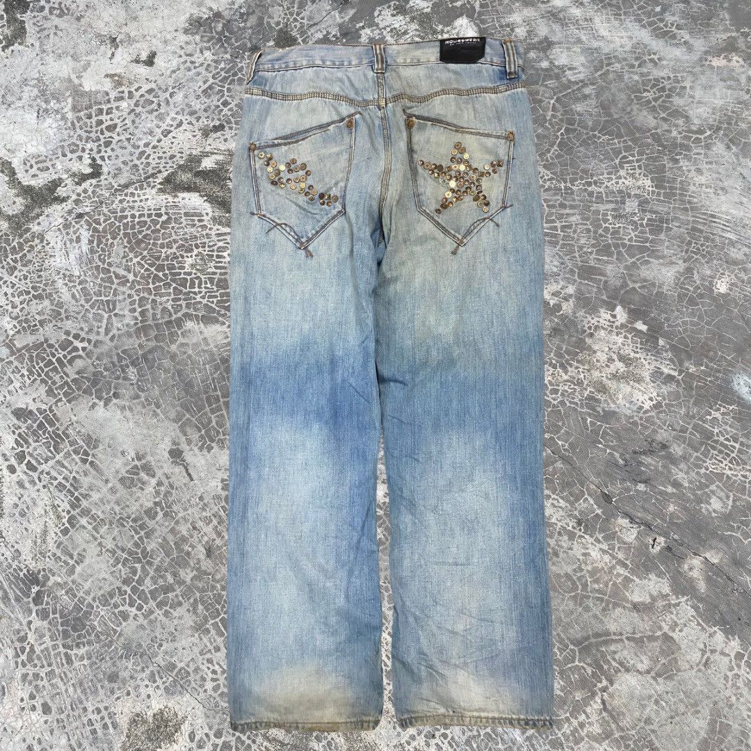 JNCO 2000s Studded Rocawear JNCO Jeans Styled y2k Baggy Jeans Size US 36 / EU 52 - 1 Thumbnail
