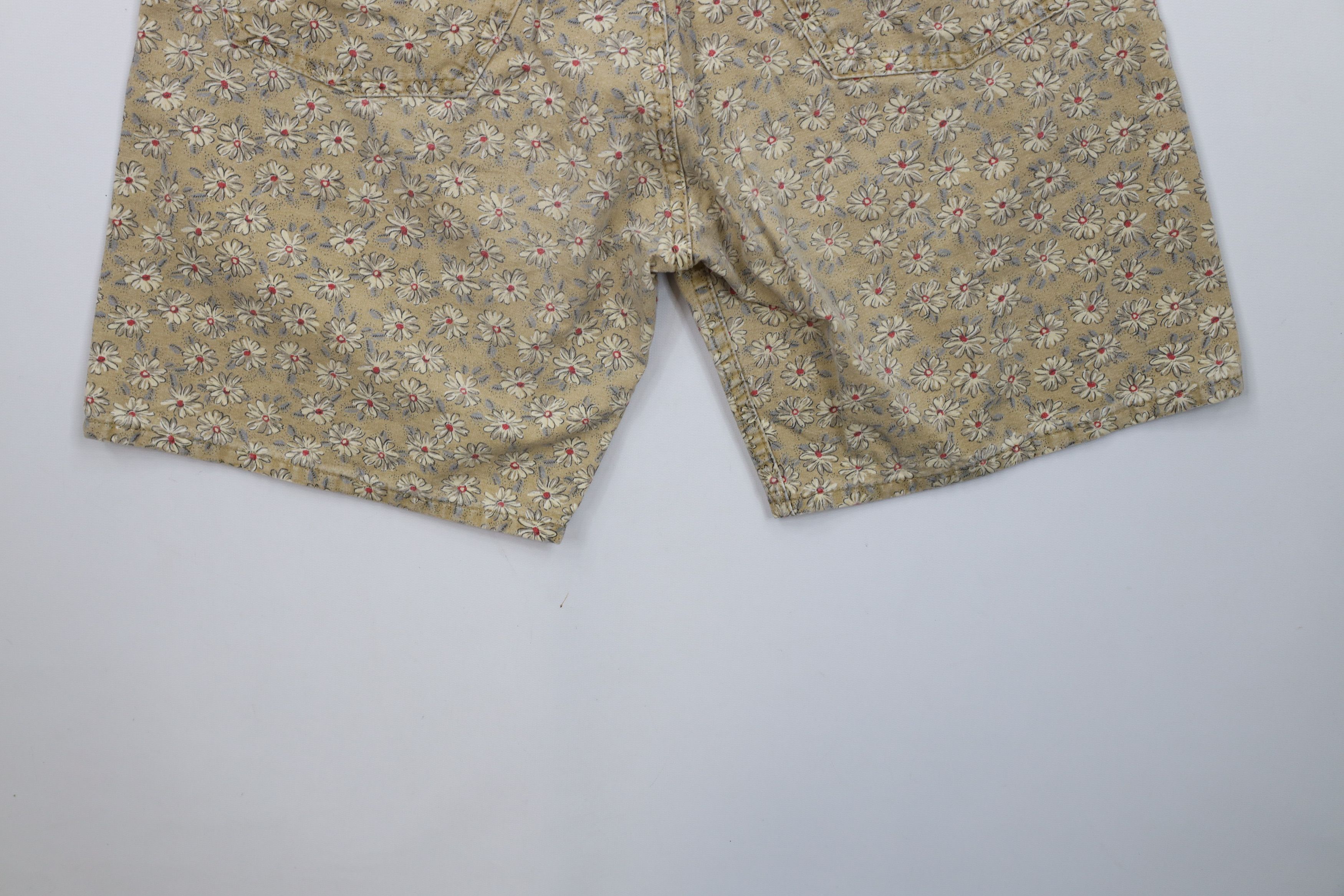 Vintage Vintage 90s Streetwear All Over Print Button Fly Shorts Size 28" / US 6 / IT 42 - 10 Thumbnail
