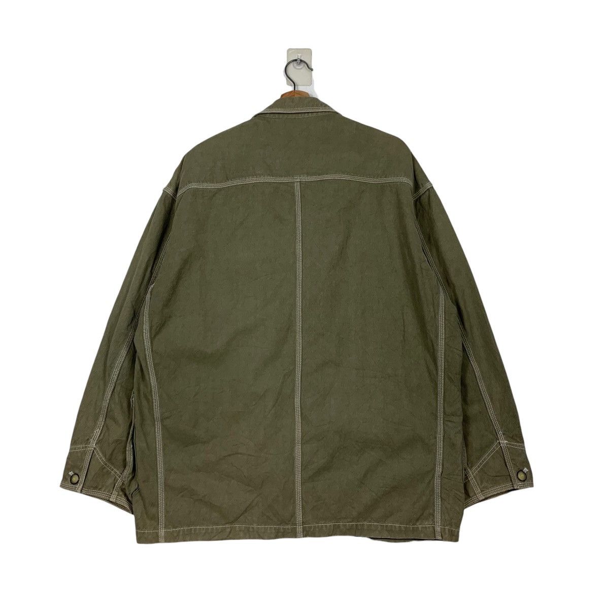 Japanese Brand COUNTYNAP Three Pocket Worker Green Chore Jacket #2372-C106 Size US M / EU 48-50 / 2 - 14 Thumbnail