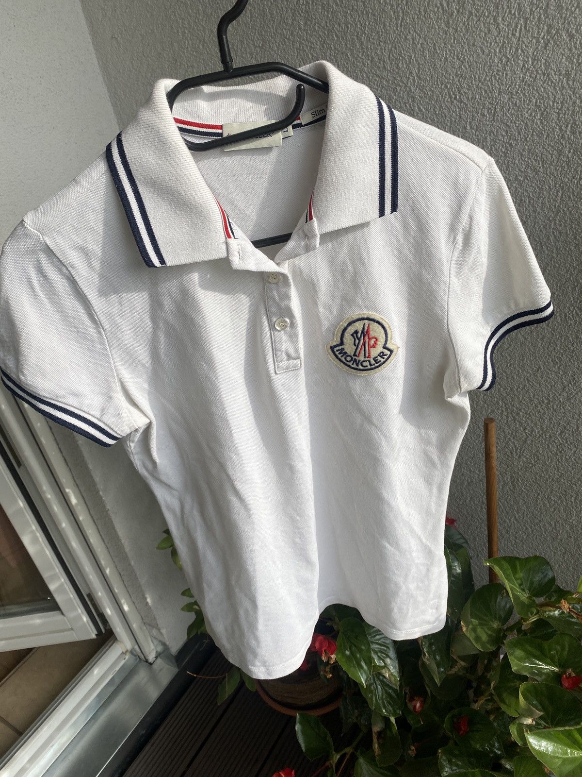 Moncler Moncler women big logo polo shirt Size S / US 4 / IT 40 - 1 Thumbnail