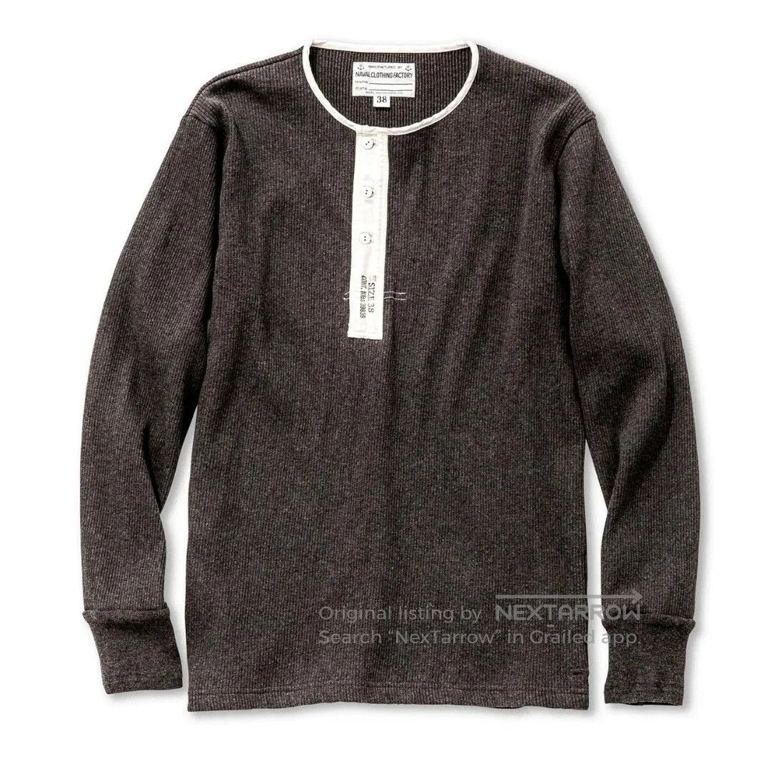 The Real McCoy's real mccoys henley long sleeve base layer. Size US M / EU 48-50 / 2 - 1 Thumbnail