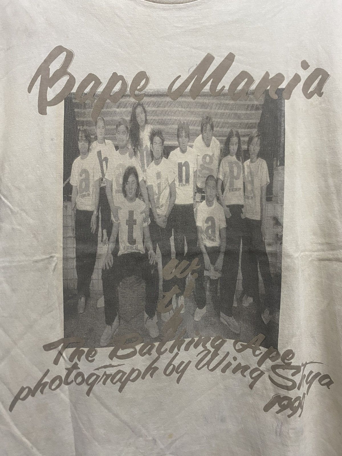 Bape × Vintage Vintage 90’s Bathing Ape Exhibition Photo By Wing Shya Tee Size US L / EU 52-54 / 3 - 2 Thumbnail