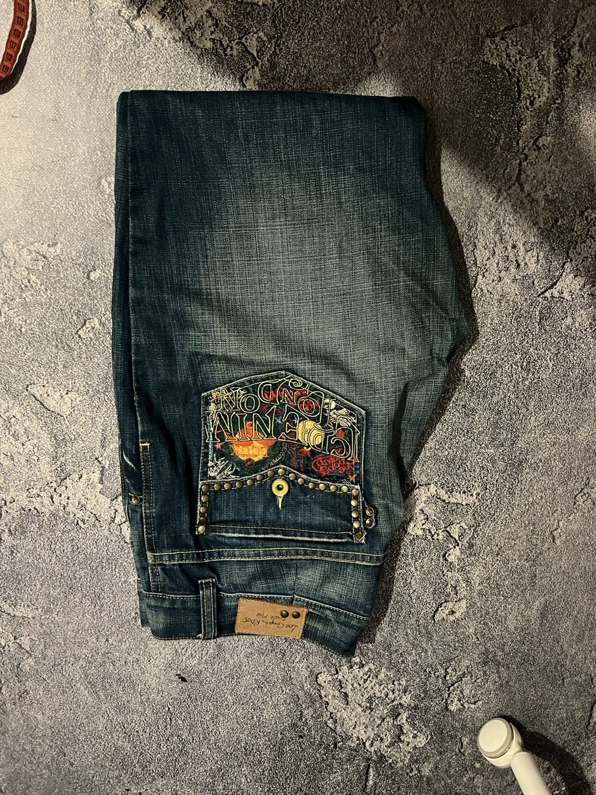 Vintage Vintage Embroidered Jeans Faded / Underground Slim Fit Swag Size US 35 - 13 Thumbnail