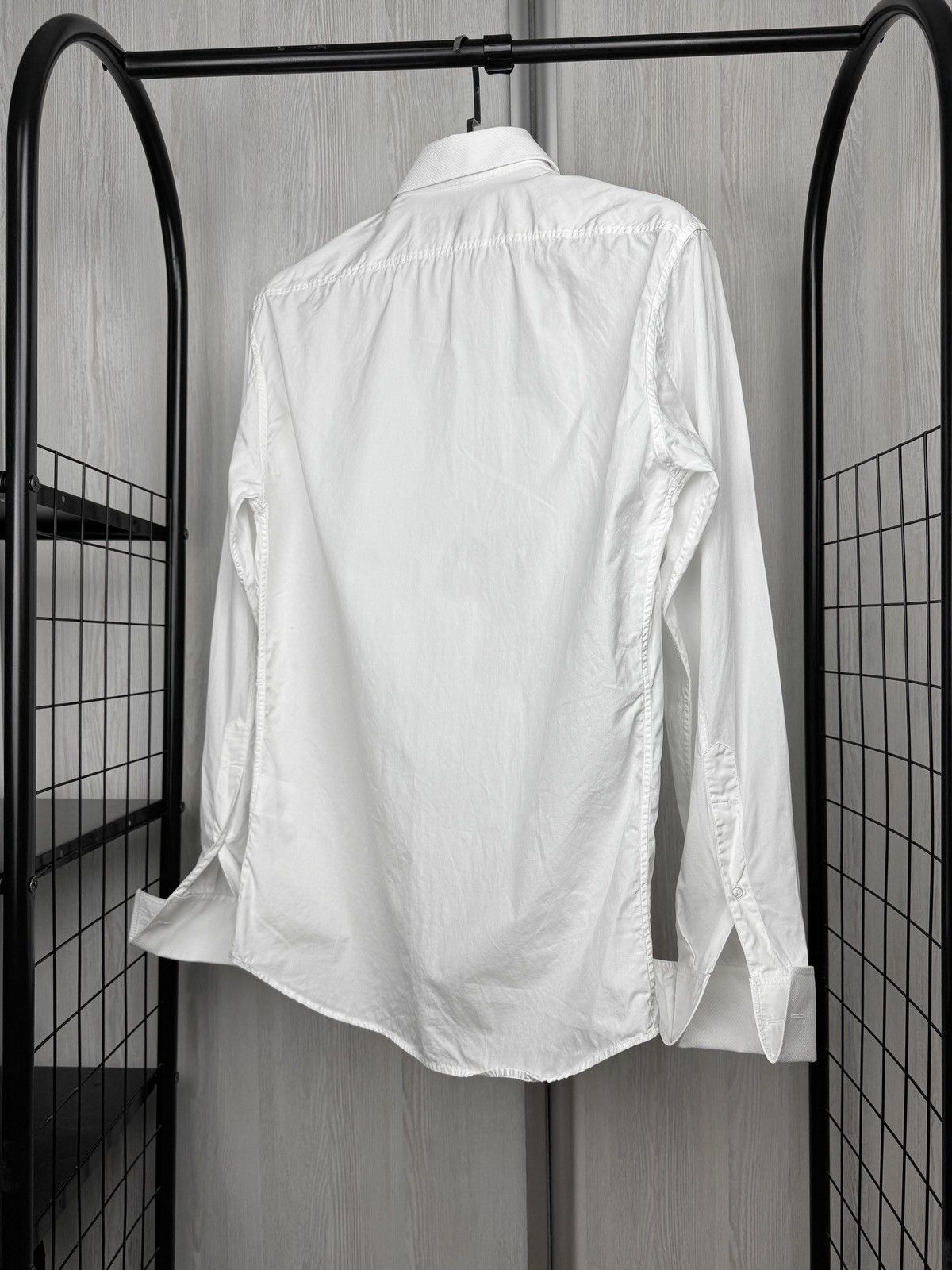 Yves Saint Laurent Yves Saint Laurent 00s White Rare Tuxedo Dinner Shirt sz 40 Size 40R - 7 Thumbnail