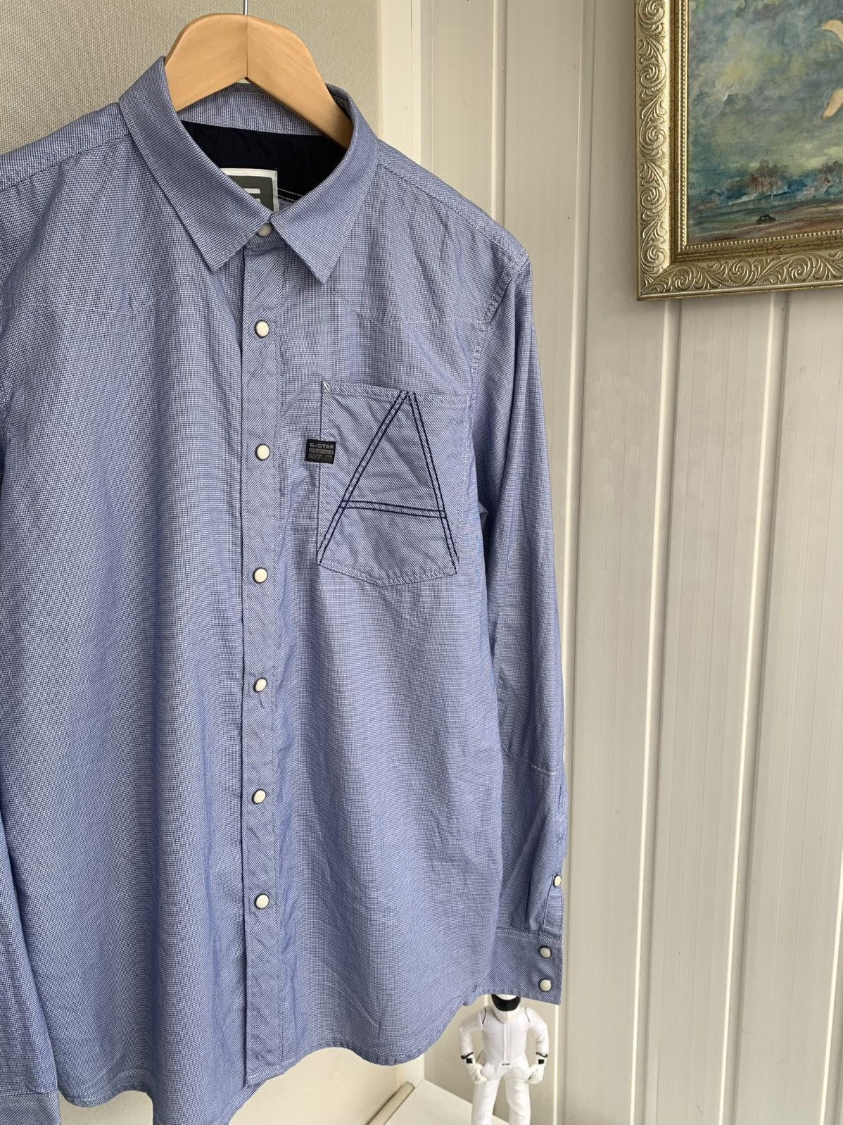G-Star G-STAR RAW Long Sleeve Crotch Button Shirt Mens Size M-L Size US L / EU 52-54 / 3 - 2 Thumbnail