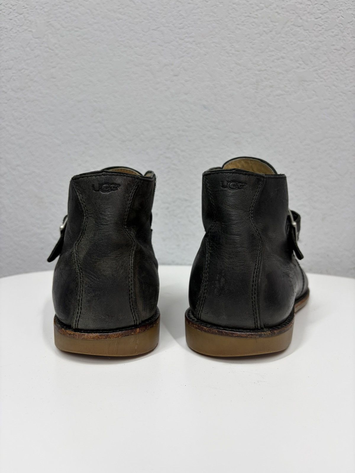 Hedi Slimane VTG Brown Leather Buckle Boots Carol Christian Poell Style Size US 12 / EU 45 - 10 Thumbnail