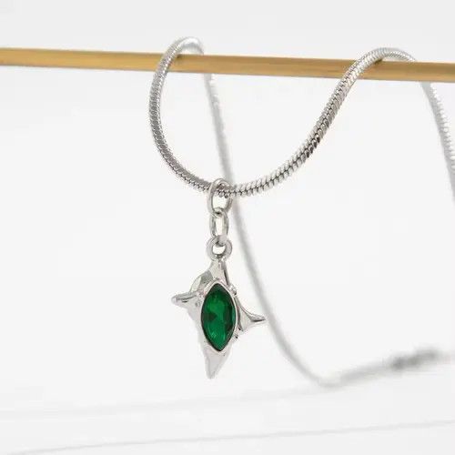 Other Star Green Zircon Pendant Necklace Size ONE SIZE - 8 Thumbnail