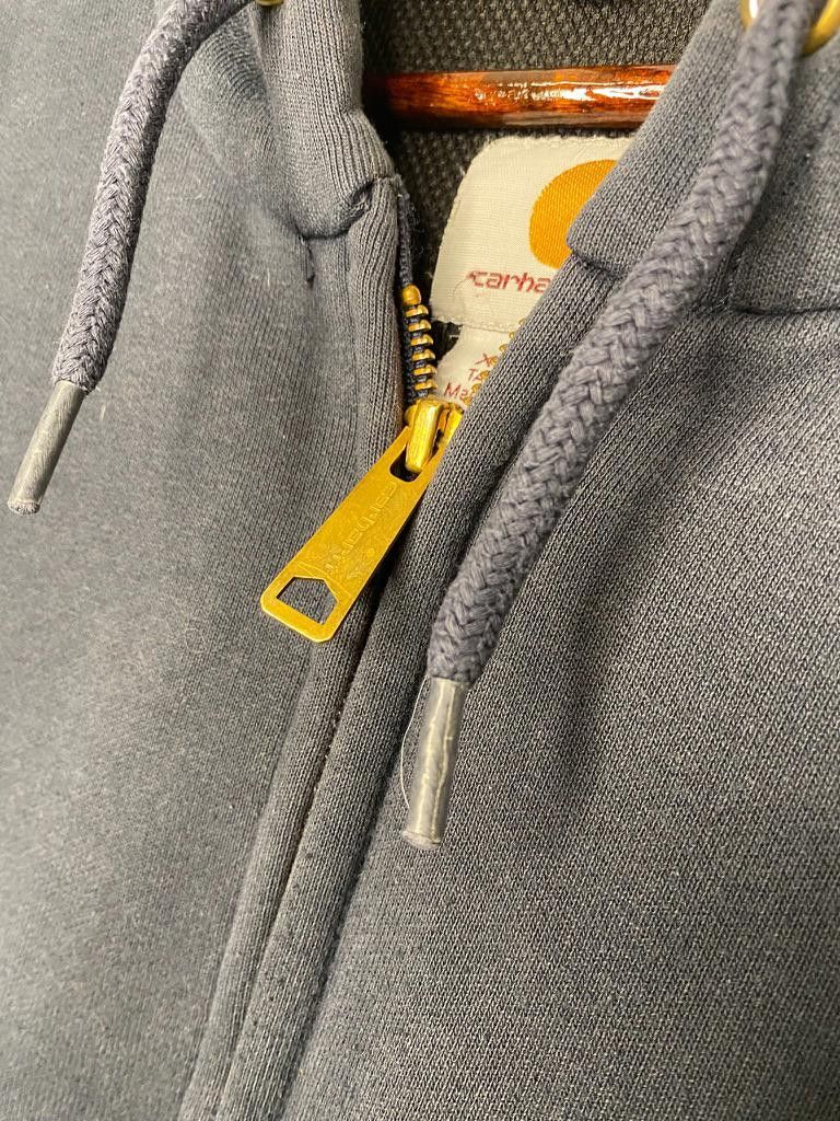 Carhartt Vintage Carhartt Rain Defender Workwear Hooded Sweater Size US XL / EU 56 / 4 - 4 Thumbnail