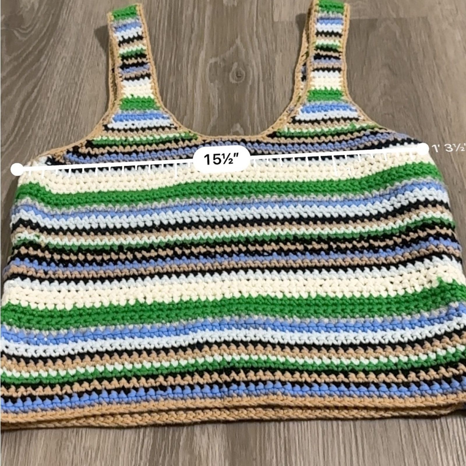 Frame Frame Hand Chunky Crochet Stripe Wool Blend Pullover Top Size S / US 4 / IT 40 - 7 Thumbnail