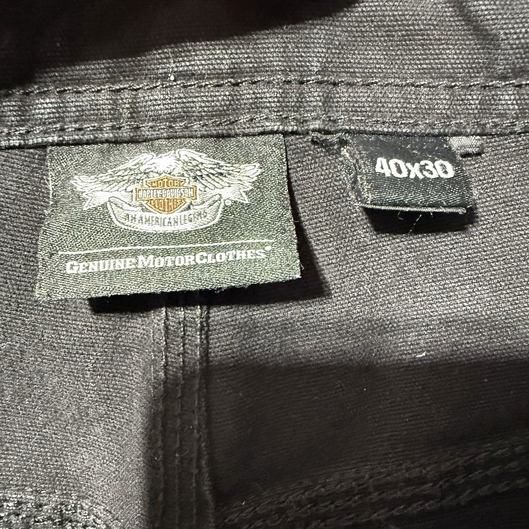 Harley Davidson Harley-Davidson Carpenter Pants Black Mens Size 40 Inseam 28 5-Pocket Double Knee Workwear Casual Size US 40 / EU 56 - 6 Thumbnail