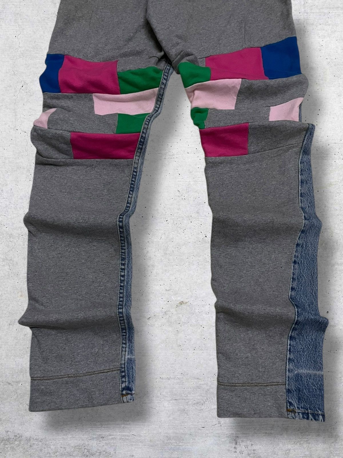 Japanese Brand H&+KB VINTAGE 1990S JAPAN DESIGNER DENIM REBUILD SWEATPANT Size US 28 / EU 44 - 9 Thumbnail