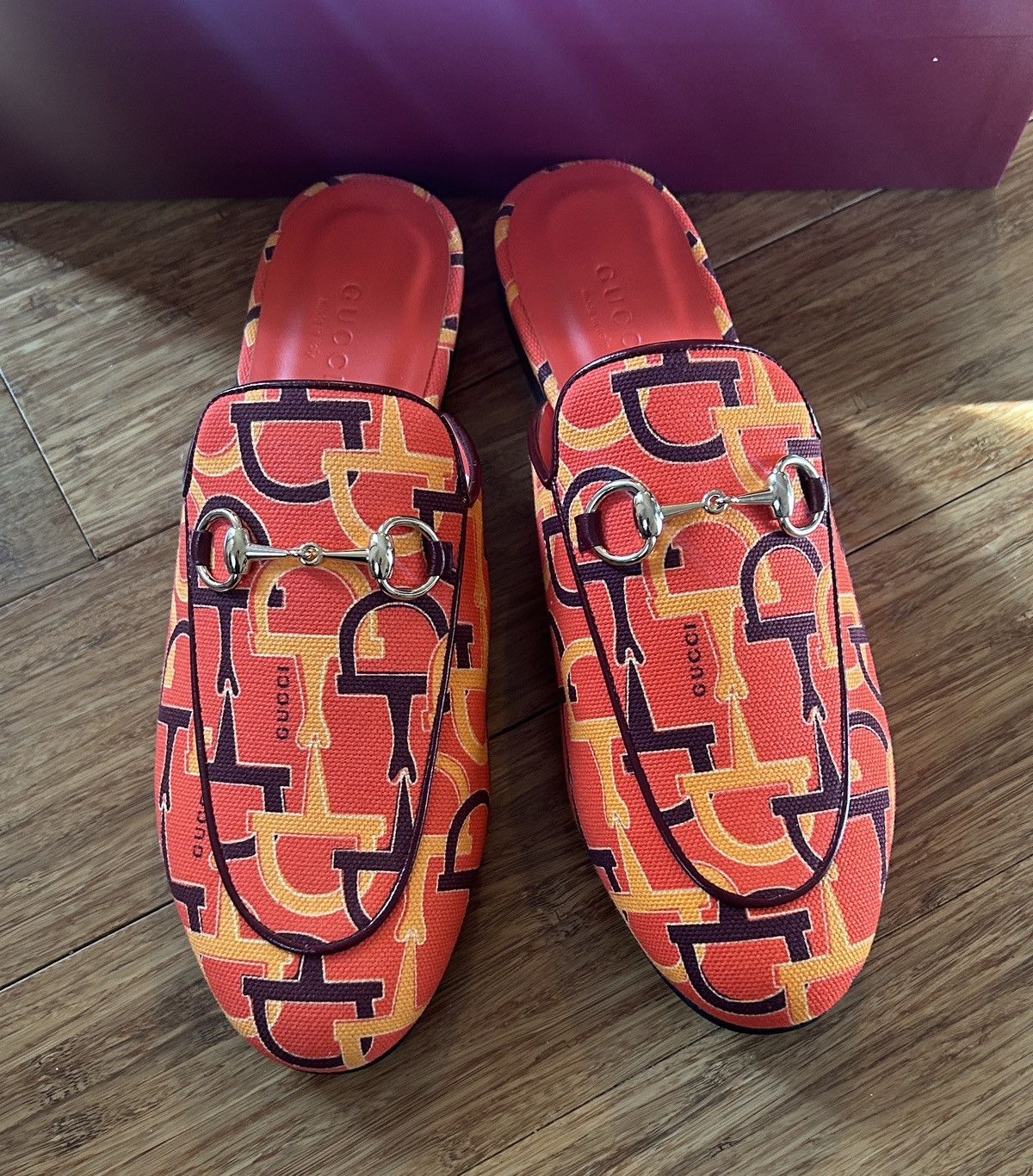 Gucci Gucci Horsebit Closed Tow Slippers Flats Orange Size 37 Size US 7 / IT 37 - 1 Thumbnail