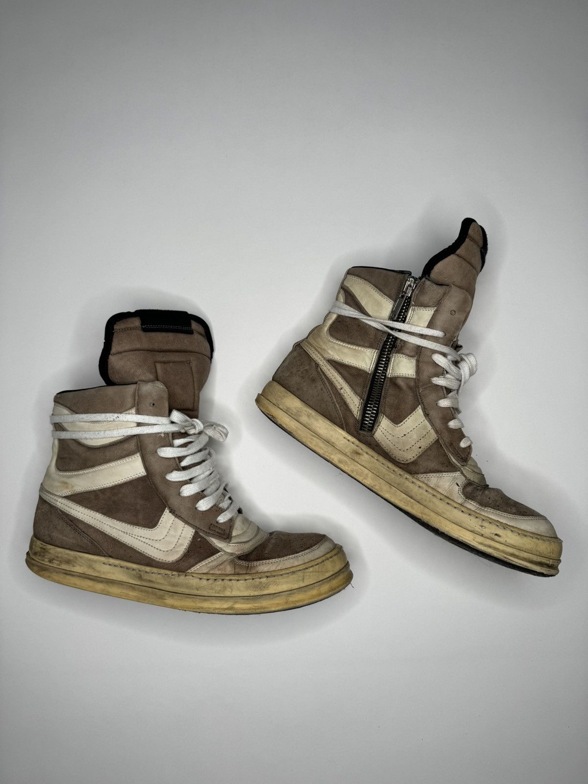 Pre-owned Rick Owens Og Mocha Dunks Shoes In Brown