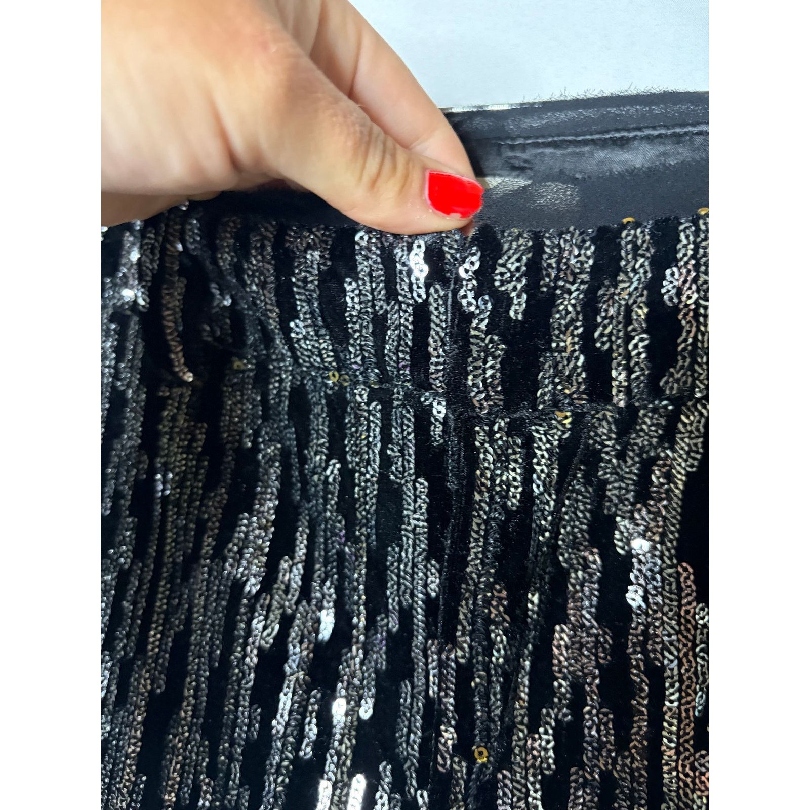 Zadig & Voltaire Zadig & Voltaire Polis Velours black silver sequin pant 42 Size 32" / US 10 / IT 46 - 5 Thumbnail