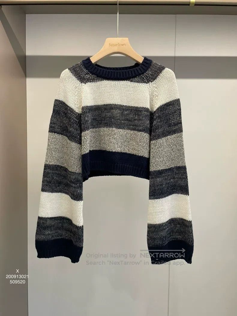 Brunello Cucinelli Brunello Cucinelli Striped Linen Long Sleeve Cardigan Size M / US 6-8 / IT 42-44 - 1 Thumbnail
