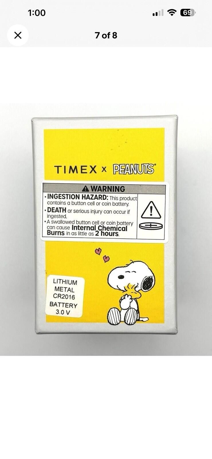 Timex Timex x Peanuts Snoopy 38mm Fabric Strap Watch Size ONE SIZE - 3 Thumbnail
